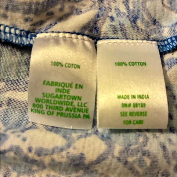 NWOT Lilly Pulitzer Kawai Short Flutter Sleeve Dress * Blue Tang* - Picture 5 of 9